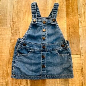 Genuine Kids by OshKosh overall Jean dress. Size 12 months‎